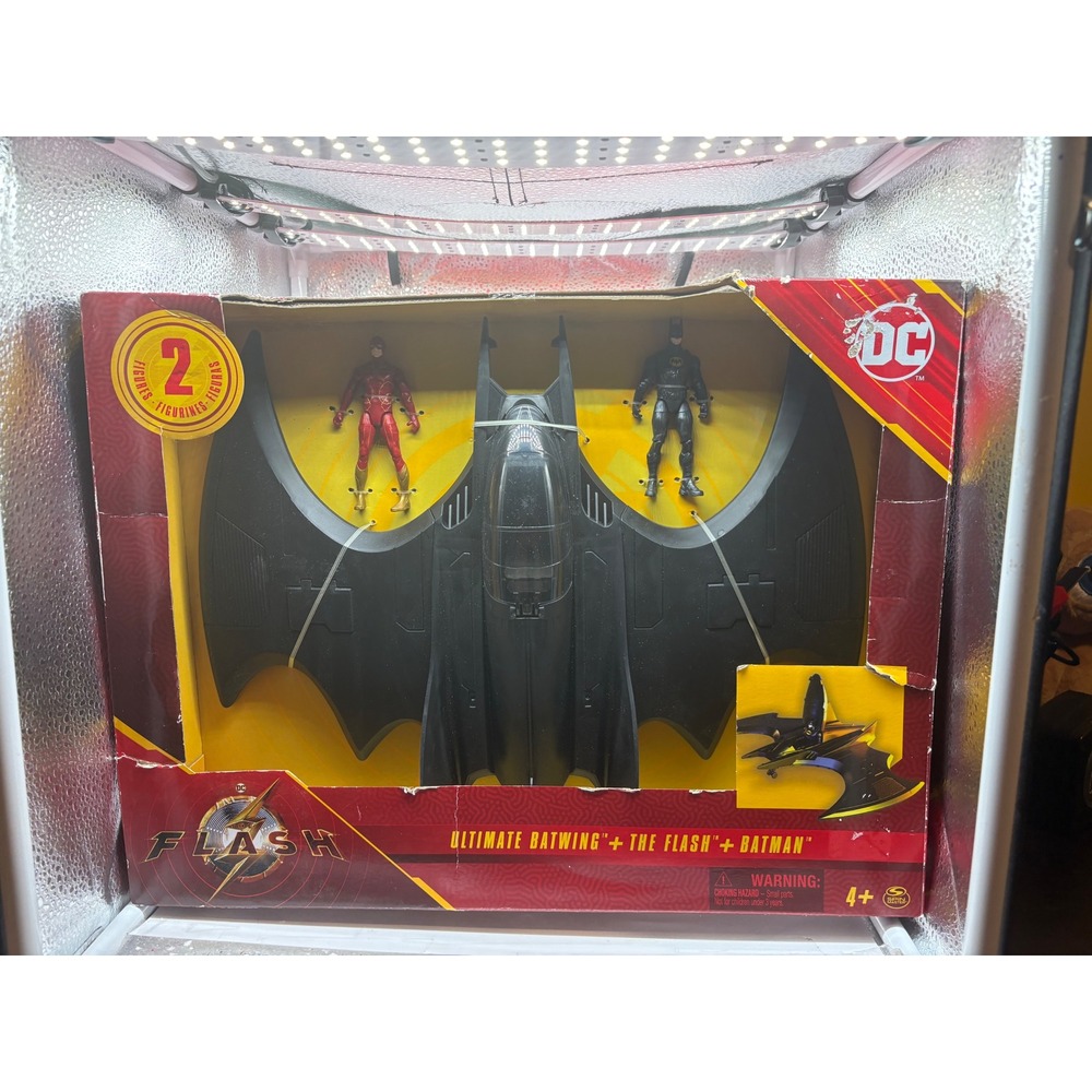 Spin Master The Flash Movie Ultimate Batwing Set Batman 4" Action Figures NIB